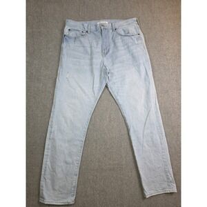 Pacsun Slim Taper Light Wash Straight Leg Jeans 34 X 32